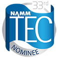 Image text: 33rd NAMM TEC Nominee