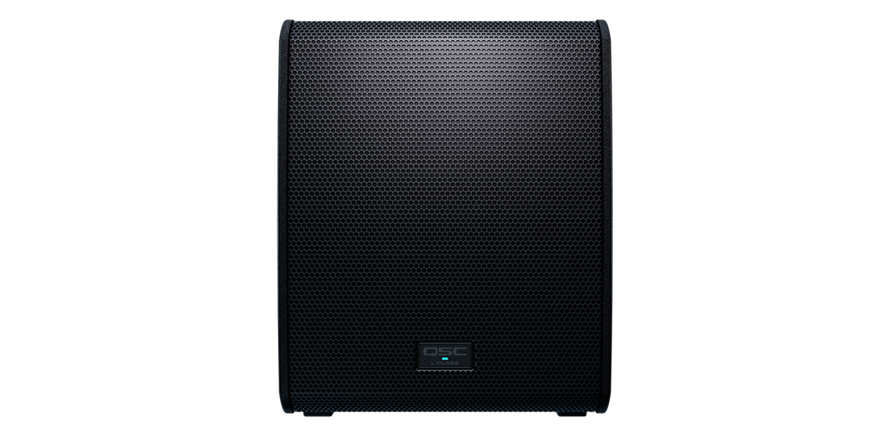 Front Hero view of the QSC LS118 Powered Subwoofer