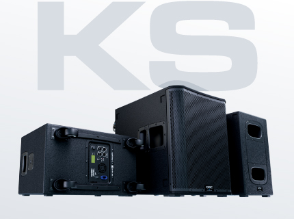 Front, back, and horizontal view of the KS Series Sybwoofers